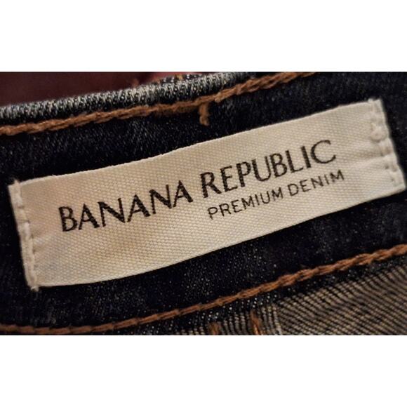 Banana Republic Women 28 Dark Wash Denim "Bella" Straight Leg Denim Jeans - Picture 3 of 6